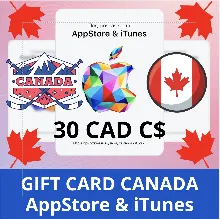 30 CAD КАНАДА iTUNES 30 CAD КОД КАРТА ПОПОЛНЕНИЯ iTunes КАНАДА ✅АВТОВЫДАЧА🇨🇦