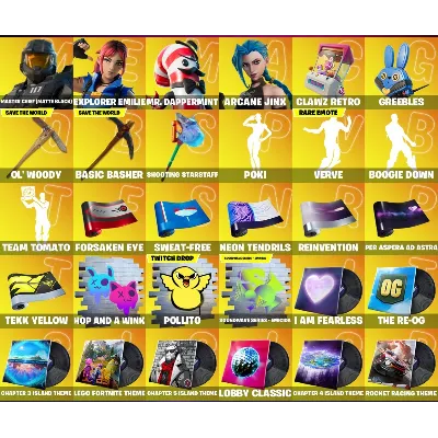 Instant Access • FN (All Platforms) • 181 Skins • Arcane Jinx • Full Access
