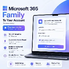 Microsoft 365 Family на ваш аккаунт 12-24 месяца Premium