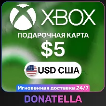 Карта пополнения Xbox Live US 5 USD (США)