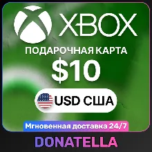 Карта пополнения Xbox Live US 10 USD (США)