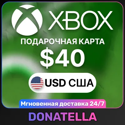 Карта пополнения Xbox Live US 40 USD (США) - irongamers.ru