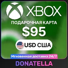 Карта пополнения Xbox Live US 95 USD (США)