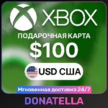 Карта пополнения Xbox Live US 100 USD (США)