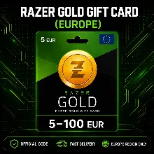Razer Gold Gift Card (Европа) 5–100 EUR | Код пополнения