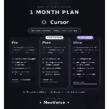 Cursor AI Pro, Pro+, Ultra – 1 Month Full Warranty Private Account