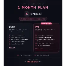 ✅ Krea AI Basic, Pro Plan 1 Month 🔒 Full Warranty ⚡Private account