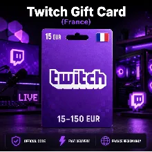 Twitch Gift Card (Франция) 15–150 EUR | Код пополнения