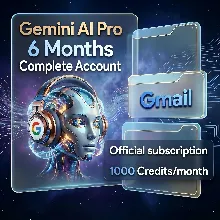 Аккаунт Gemini AI Pro на 6 месяцев | Близнецы 3.5, Нано Банан, Омни, Вео 3.1, Ноутбу