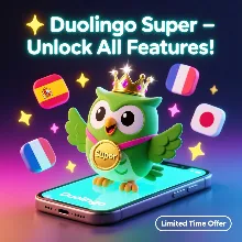 Персональная подписка Duolingo на 6 месяц (глобальный аккаунт)