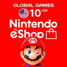 NINTENDO eSHOP $10 USD США КАРТА ПОПОЛНЕНИЯ