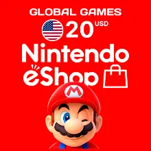 NINTENDO eSHOP $20 USD США КАРТА ПОПОЛНЕНИЯ