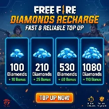 Пополнение Free Fire Diamonds | 100/210/530/1080 + Бонус Алмазы | Быстрый Top Up