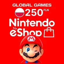 NINTENDO eSHOP 250zl PLN Польша КАРТА ПОПОЛНЕНИЯ
