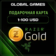 Razer Gold $1-100 USD Global КАРТА ПОПОЛНЕНИЯ