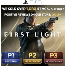 007 First Light PS5 | ✅ Rent | 🔥SHARED ONLINE | Offline 30 Days ⭐️