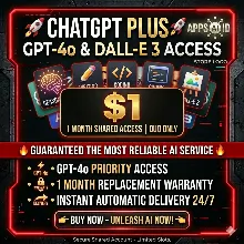 CHATGPT PLUS PREMIUM ⭐ 1 MONTH SHARED ACCOUNT (FULL ACCESS) [INSTANT]