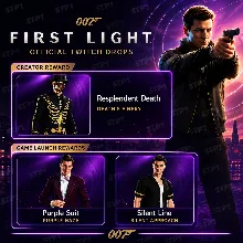 007 Первый Свет 3/3 Скин Блистательная Смерть Фиолетовый Костюм Линия Тишины