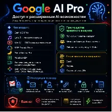 Google AI Pro 6–12 месяцев | Global | Мгновенная Доставка