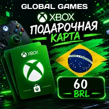 Xbox Gift Card 60 BRL Бразилия Карта Пополнения