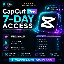 CapCut Pro 7-дневный доступ | Полный премиум доступ | Мгновенная доставка