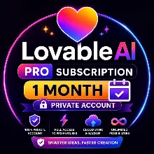 Подписка Lovable AI Pro на 1/2 месяца, 1 год, 305 кредитов - Личный аккаунт