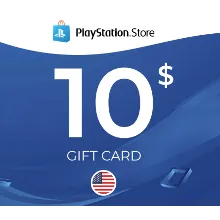 Подарочная карта PlayStation Store USA на 10 долларов США