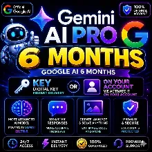 Круглосуточно | GEMINI AI PRO 6 месяцев | GOOGLE AI 6 месяцев |