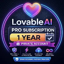 Lovable AI Pro 1 Year | Full-Stack App Builder | Private | On Your Email