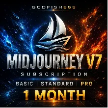MIDJOURNEY V7 | Базовая/стандартная/профессиональная подписка | Быстрая