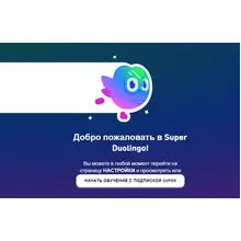 Duolingo Super 12 месяцев | В ваш аккаунт