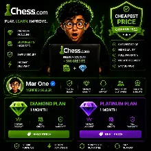 Премиум-подписка 1 месяц Chess.com – Platinum / Diamond ⭐ От Mar One ⭐