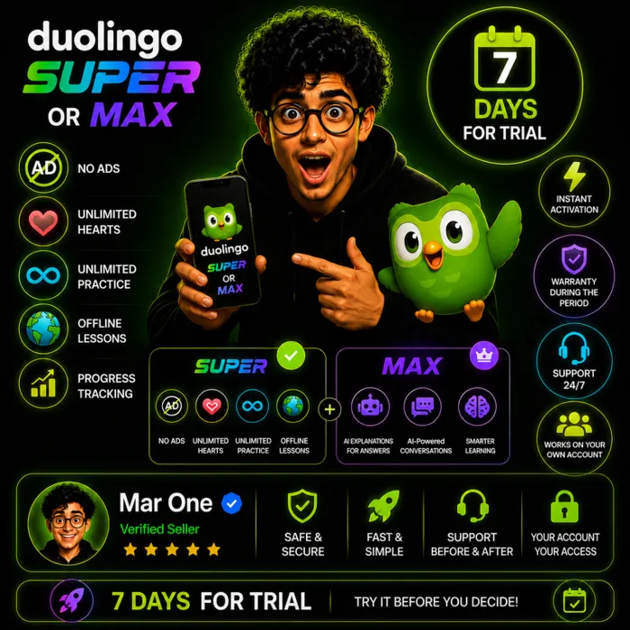 Duolingo Super месяцев – Премиум обучение языкам · Mar One