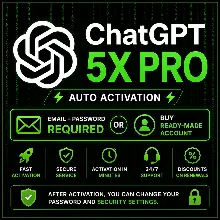 Круглосуточный чат GPT 5.5 1M + PRO X5 | План покупки на вашем аккаунте | Готовый акк