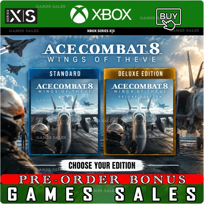 ACE COMBAT 8: WINGS OF THEVE XBOX SERIES X · S ПРЕДЗАКАЗ С БОНУСАМИ