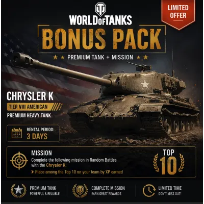 World of Tanks Бонус Ключ - Глобальный - ПК/PS4/XBOX - irongamers.ru