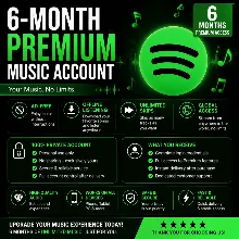 Premium Music Account – 6 Months Private Access