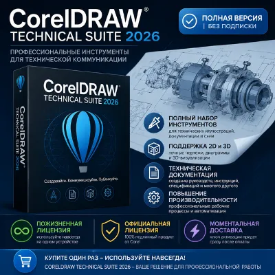 CorelDRAW Technical Suite 2026 – Пожизненный ключ | Полная версия - irongamers.ru