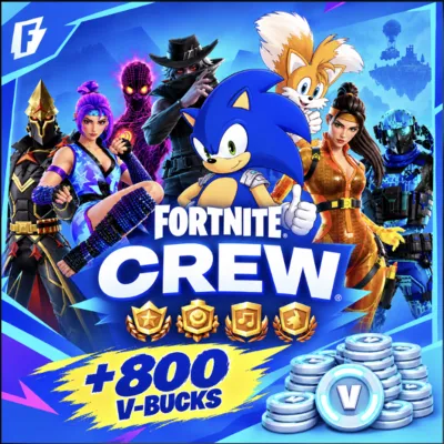 FORTNITE ОТРЯД (CREW) 1 МЕСЯЦ БОЕВОЙ ПРОПУСК +800 V-BUCKS - irongamers.ru