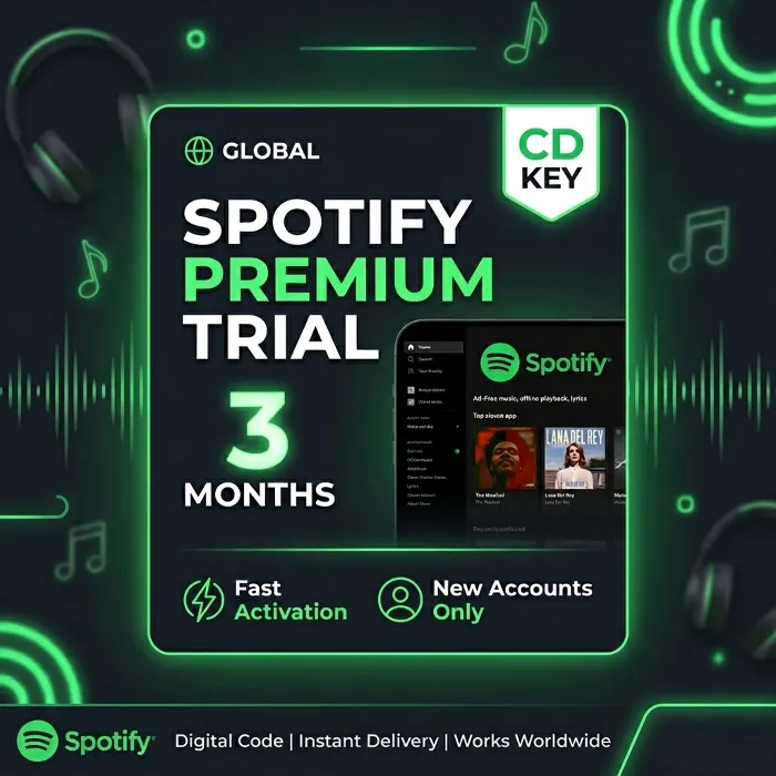 Spotify Premium Trial Key · 3 месяца · Быстрая активация · Только новые аккаунты