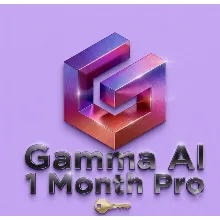 Ежемесячная подписка Gamma Pro — личный аккаунт (глобальный)