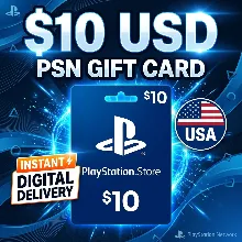 PlayStation PSN Gift Card | $10 USD | USA | Storable Code | Instant Delivery
