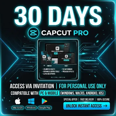 CapCut Pro | 30 дней | ПК и мобильный | По приглашению | Быстрая активация - irongamers.ru