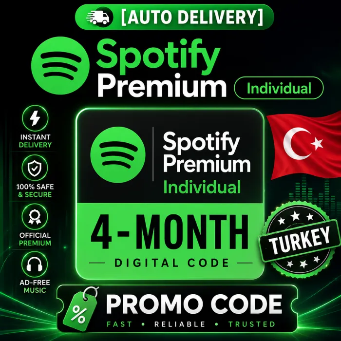 [АВТОМАТИЧЕСКАЯ ПОДПИСКА] Spotify Premium Individual · Цифровой код на 4 месяца · Тур