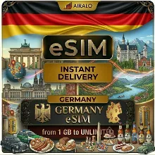 eSIM Германия Deutschland Глобальный мобильный интернет 1 ГБ до безлимита Премиум
