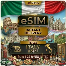 eSIM Италия Italia Глобальный Мобильный Интернет 1 ГБ до Безлимит AIRALO Premium