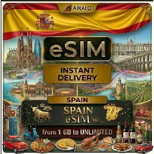 eSIM Испания Espana Глобальный Мобильный Интернет 1 ГБ до Безлимит AIRALO Premium