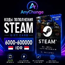 STEAM GIFT CARD 6000-600000 IDR [ID] | КОДЫ ПОПОЛНЕНИЯ CТИМ | ПОДАРОЧНЫЕ КАРТЫ CODE