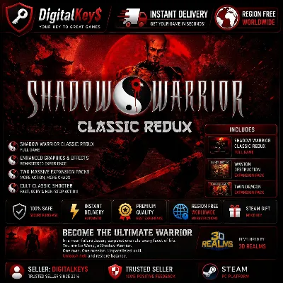 Shadow Warrior Classic Redux — PC Steam Gift / Без региональных ограничений - irongamers.ru