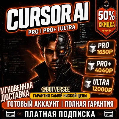 [24/7] Cursor AI Pro, Pro+ и Cursor Ultra 1 месяц, Полная гарантия - irongamers.ru